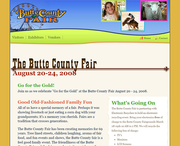 Butte County Fair Web Site