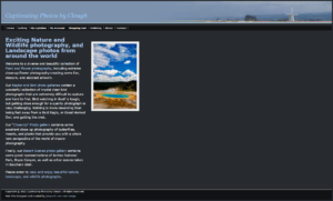 screenshot of Captivating Photos by Clough web site